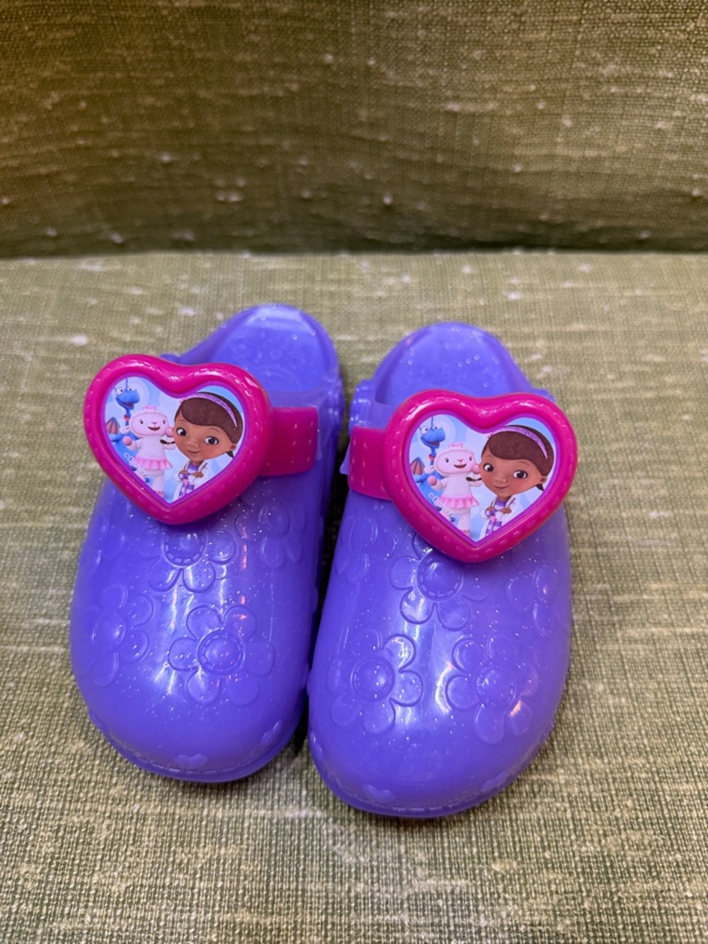 Kids Disney Purple and Pink Doc McStuffins Clog Shoes 2T-5T